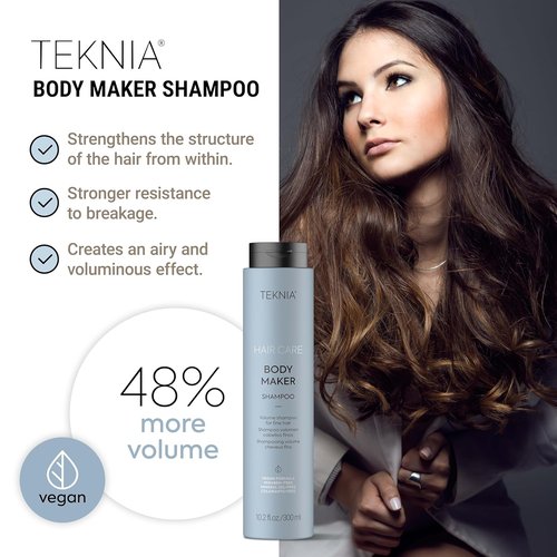 LAKMÉ Teknia Body Maker Shampoo - Volumizing Shampoo for Fine Hair | Boosts Volume & Shine