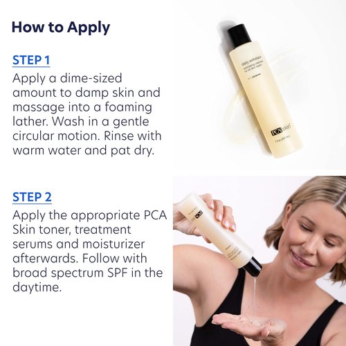 PCA SKIN Daily Face Exfoliant Cleanser - Gentle Moisturizing Wash for Clear Skin | 7.0 oz Bottle