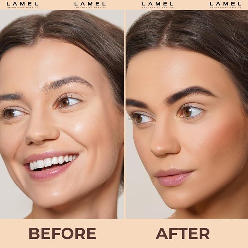 LAMEL Sunkissed Matte Bronzer Face Powder - Long-Lasting, Non-Greasy Formula for Natural Tan - 0.35oz