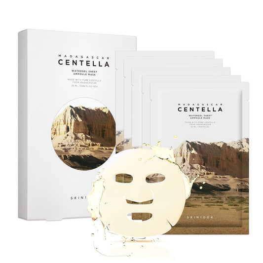 SKIN1004 Madagascar Centella Watergel Sheet Mask - Hydrating Face Mask with Centella Asiatica | 5 Pack