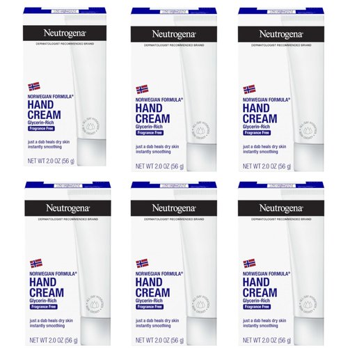 Neutrogena Norwegian Formula Moisturizing Hand Cream for Dry, Rough Hands, Fragrance-Free Glycerin Hand Lotion for Softer Skin, Concentrated Intensive Hand Cream, 2 oz