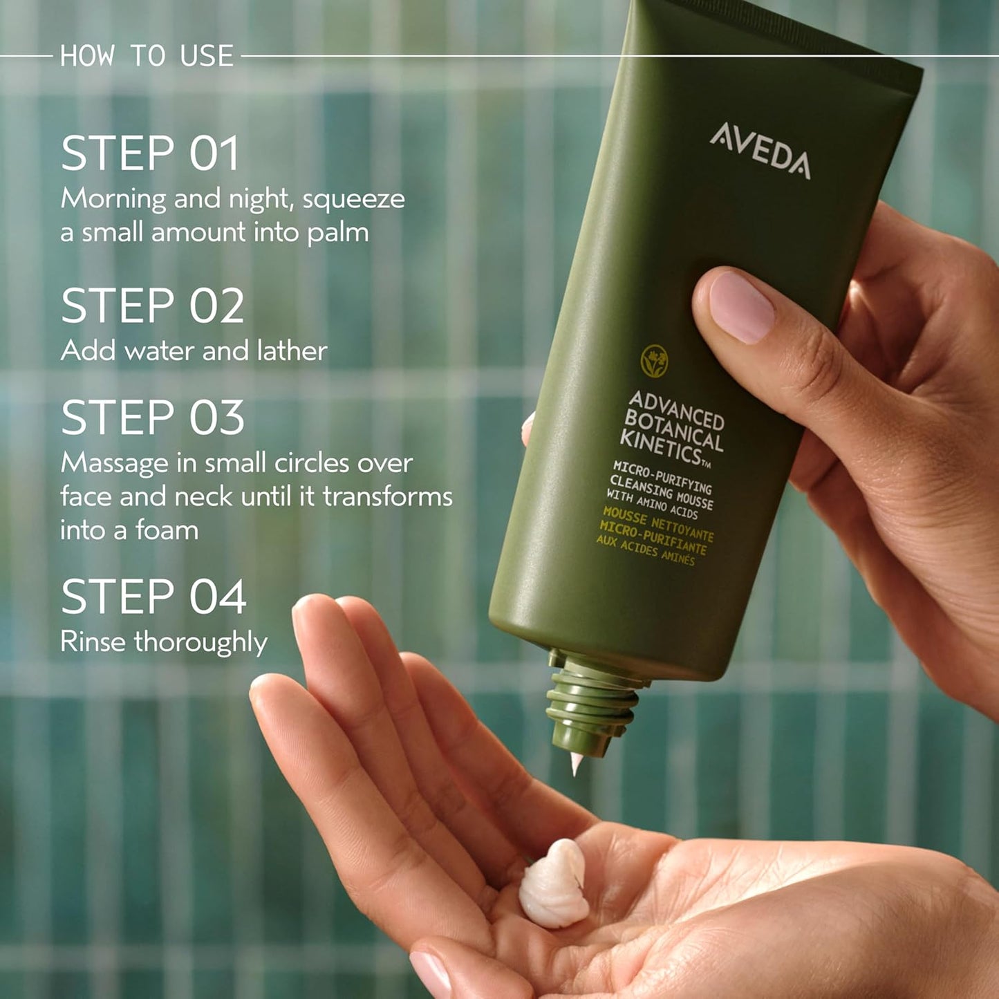 Aveda Advanced Botanical Kinetics Cleansing Mousse - Removes Makeup & Impurities | Vegan | 5 Fl Oz