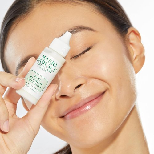Mario Badescu Deep Blemish Solution, Spot Treatment for Face with Potent Zinc Oxide, Niacinamide and B Vitamins Overnight Treatment Serum that Targets Large Blemishes Under the Skin