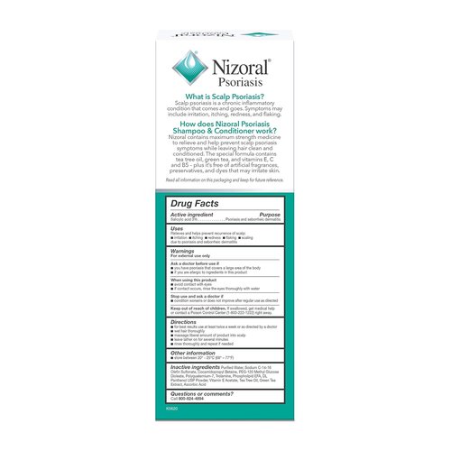 Nizoral Psoriasis Shampoo & Conditioner - Gentle Scalp Treatment for Itching & Flaking | 11 Oz