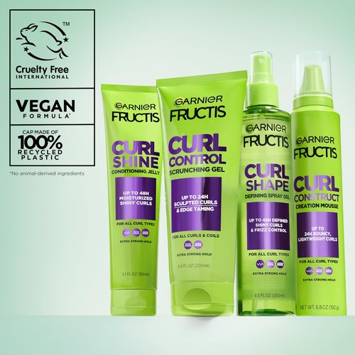Garnier Fructis Style Curl Sculpt Conditioning Cream Gel for Bounce & Moisture, 5.1 Fl Oz, 1 Count (Packaging May Vary)