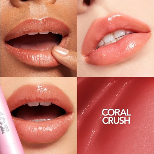 BUXOM Full-On Plumping Lip Glow Balm - Hydrating Tinted Lip Treatment with Hyaluronic Acid & Shea Butter