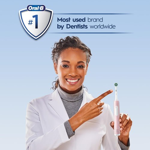 Oral-B Pro 1000 Electric Toothbrush - Rechargeable Pink Design for Superior Cleaning