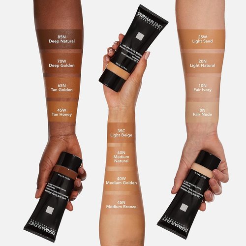 Dermablend Leg and Body Makeup Foundation - Full Coverage with SPF 25 Protection
