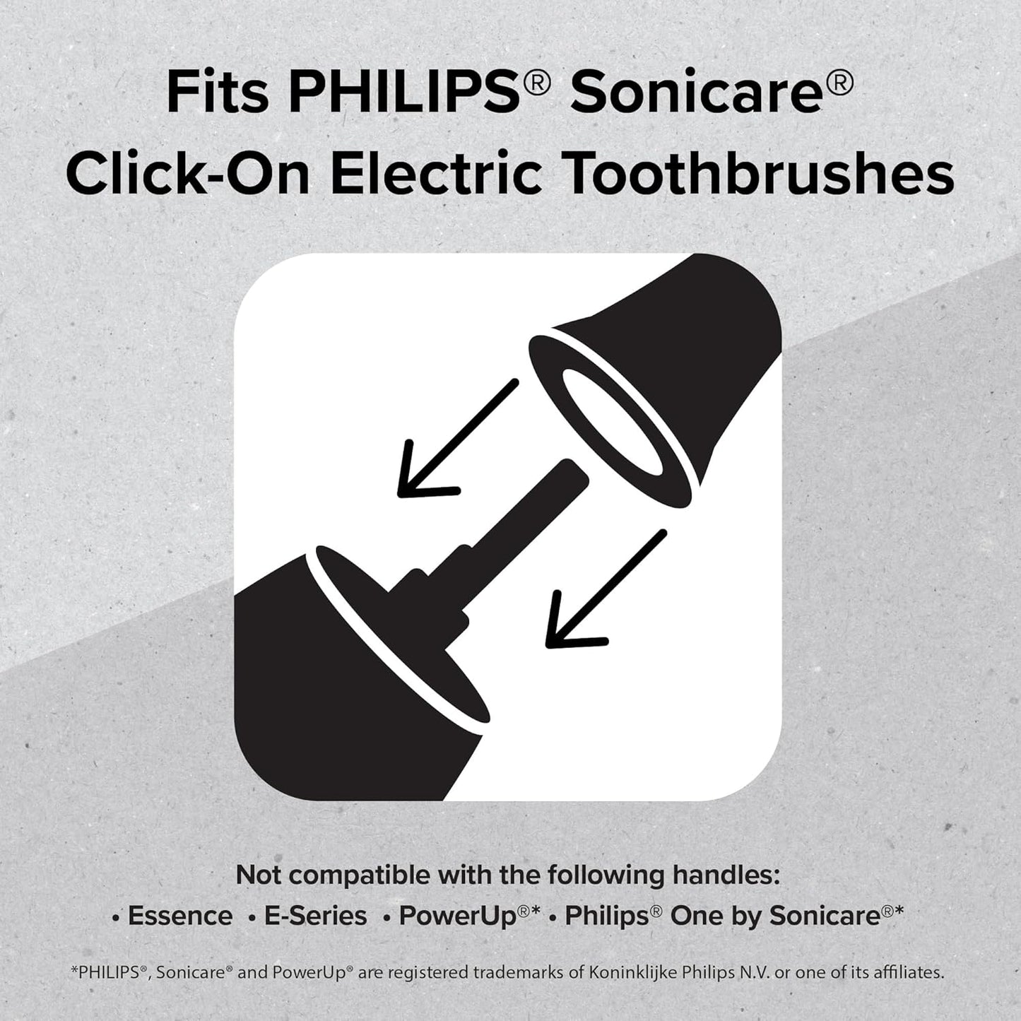 SmileSonic Pro Replacement Toothbrush Heads - Compatible with Philips Sonicare | 5 Count