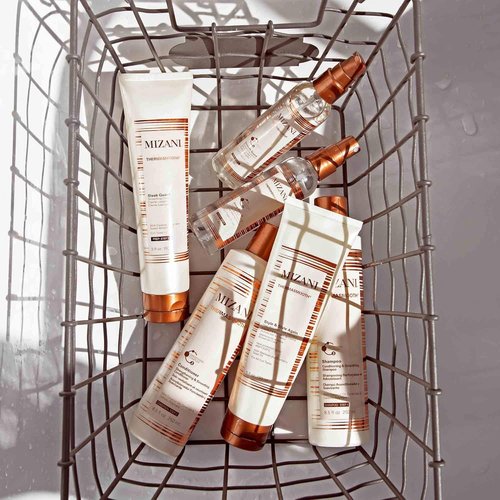 Mizani Thermasmooth Smooth Guard Smoothing Serum - Protects Against Heat Damage With Coconut Oil, For Curly Hair