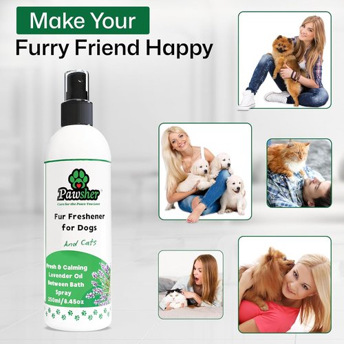 Lavender Dog Perfume Spray - Long-Lasting Cologne & Deodorizer for Dogs and Cats | Gentle Freshener - 8.45 oz