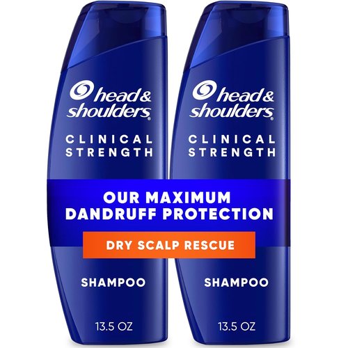 Head & Shoulders Anti-Dandruff Shampoo - Clinical Strength Dry Scalp Rescue Twin Pack | 13.5 fl oz Each