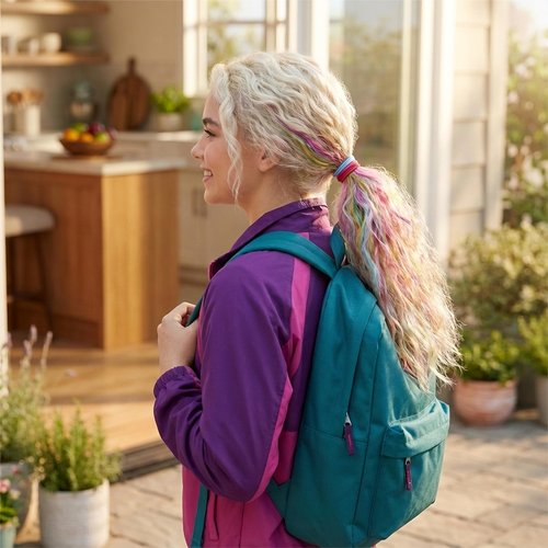 Goody Ouchless Hair Elastics - No Pull, No Breakage, Tangle-Free Hold for Thick, Curly, Coily & Textured Hair - 30 Count, Rainbow, Long-Lasting Ponytail Holders for Women & Men