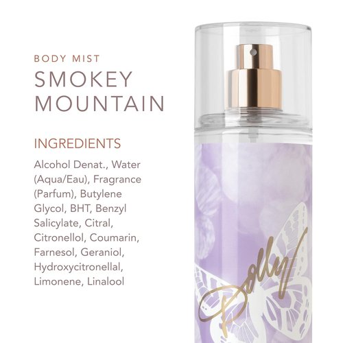 Dolly Parton Smoky Mountain Body Mist - Fruity Floral Women's Perfume with Tiger Orchid & Tonka - 8 Fl Oz