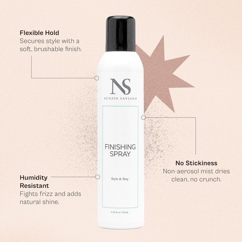 Nunzio Saviano Finishing Spray - Lightweight Non-Aerosol Hold for Style & Stay | 11.83 oz / 350 mL