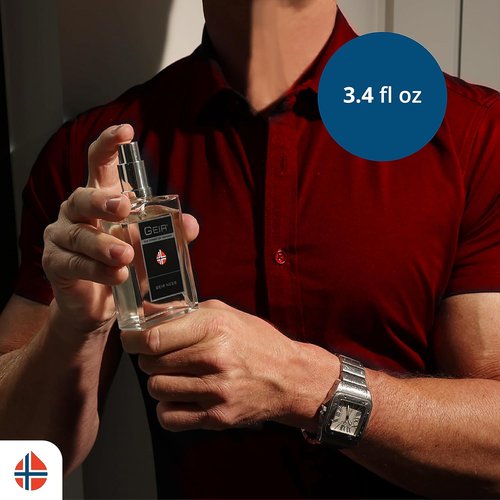 Geir Ness Eau de Parfum Spray for Men - Long-Lasting Fresh Norwegian Mountain Scent - 3.4 oz