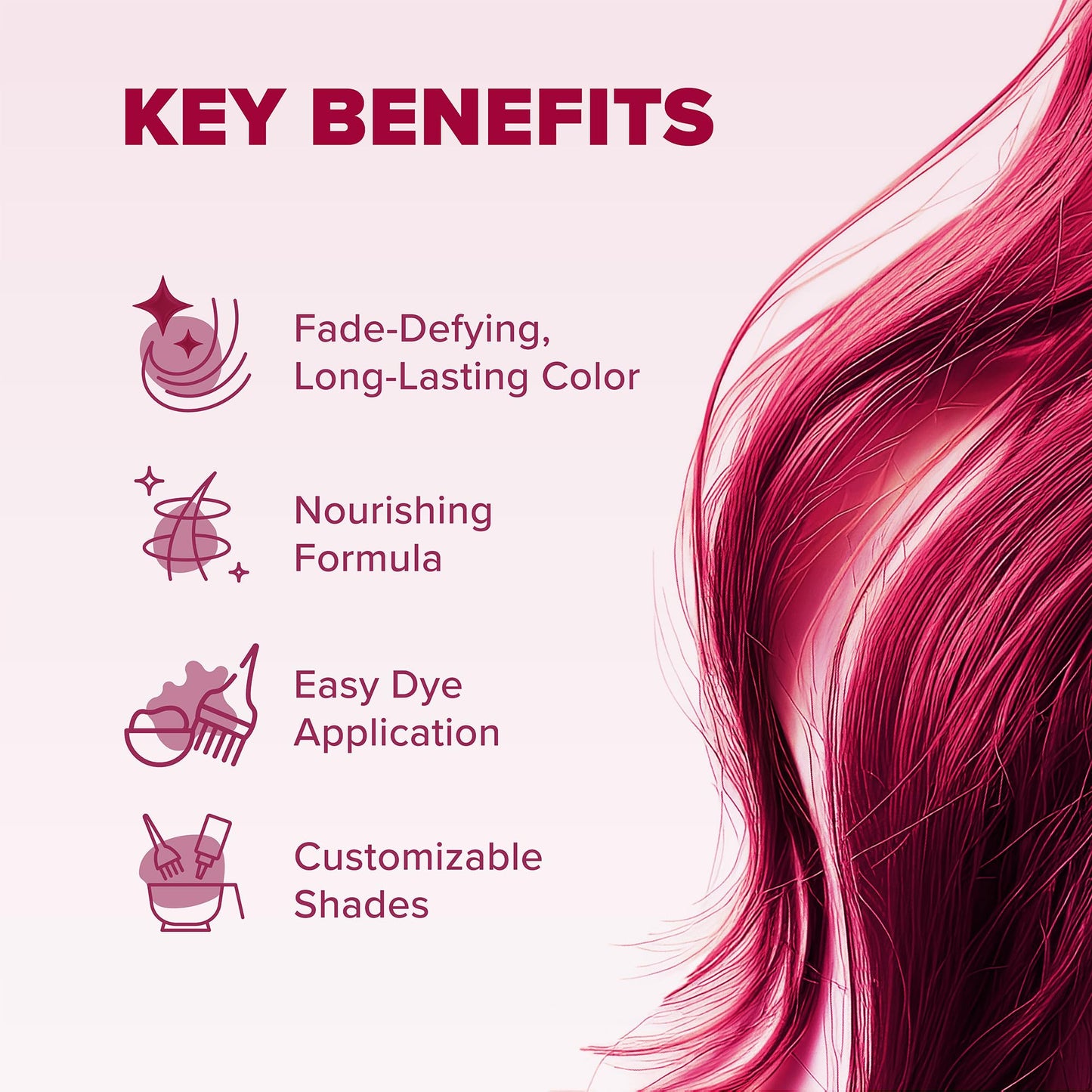 Splat Vegan and Cruelty-Free Semi-Permanent Hair Color Dye (6 Fl Oz, MIDNIGHT RUBY)
