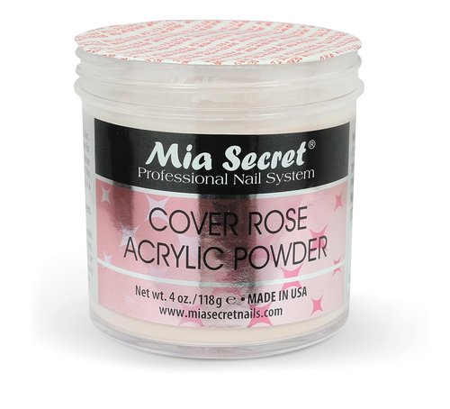 Mia Secret Rose Acrylic Powder - Professional Quality Nail Enhancement | 4oz Size