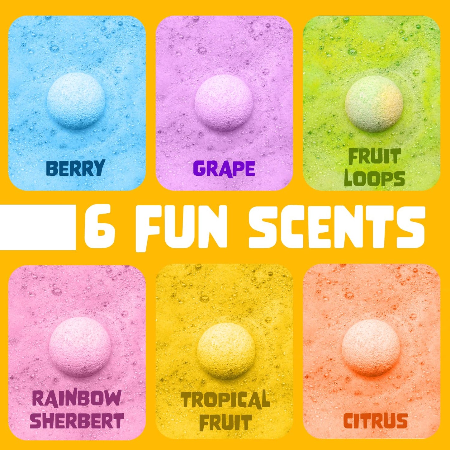 Easter Bath Bombs for Kids with Surprise Toys Inside (6 Pack) - Easter Basket Stuffers for Boys and Girls - Large Spring Bubble Bomb, USA Made, Incredible Fragrances & Colors by Two Sisters