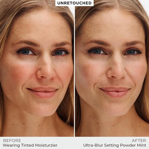 Laura Mercier Translucent Loose Talc-Free Setting Powder - Ultra-Blur, 16HR Hydration, Mint Green Color Corrects Redness