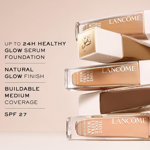 Lancôme Teint Idole Ultra Wear Foundation - Hydrating, Buildable Coverage with SPF 27 | Medium Glow Finish