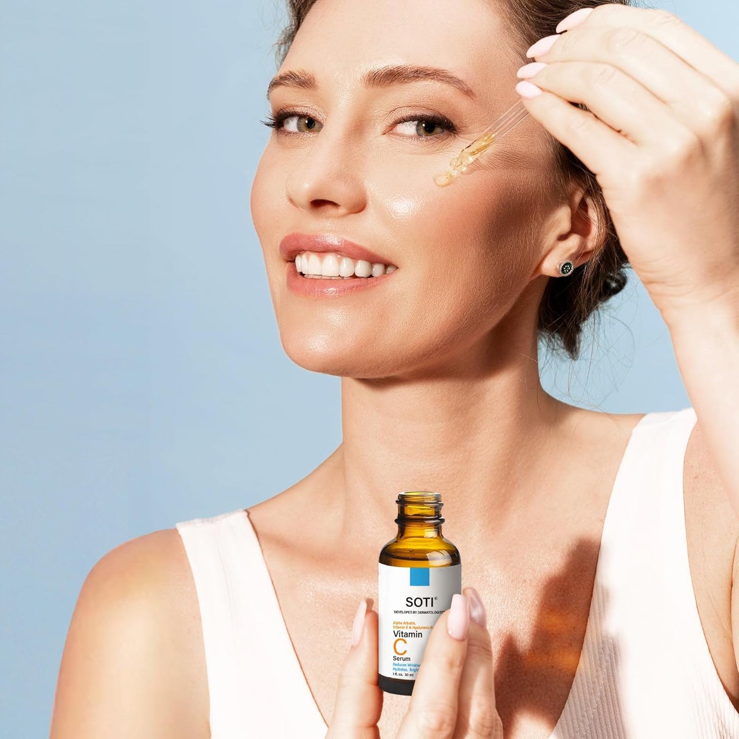 Skiennix Vitamin C Face Serum 20% - Anti-Aging Formula with Hyaluronic Acid & Alpha Arbutin | 1 fl. oz. (30ml)