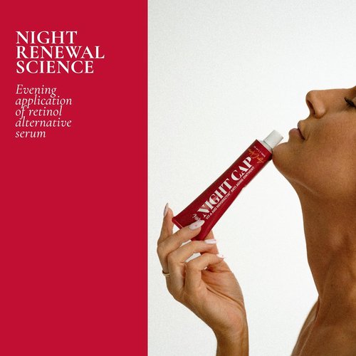 NIGHT CAP Facial Night Cream - Anti-Aging with Vitamin A & NovoRetin | 1.69 oz for Wrinkle Reduction