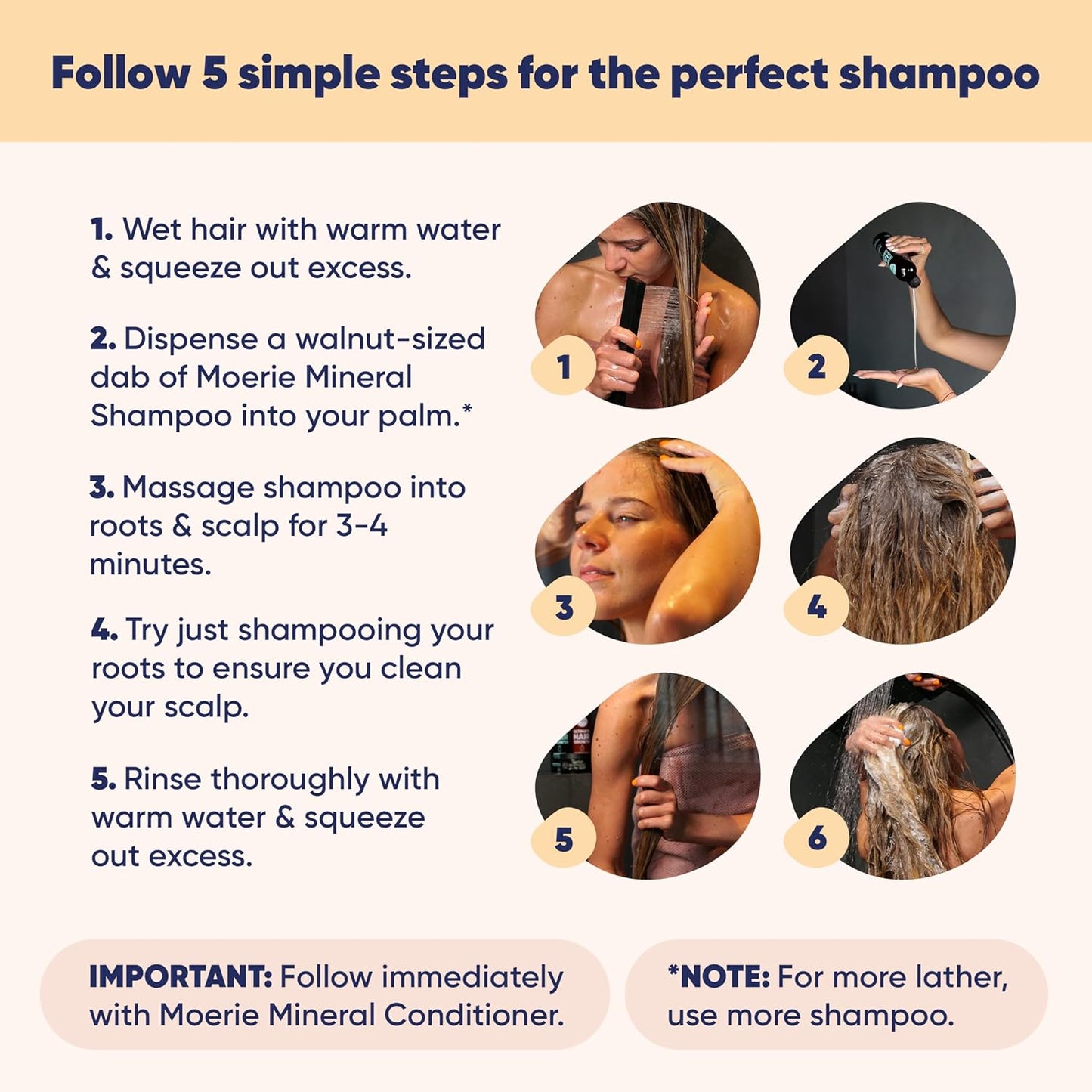 Moerie Shampoo and Conditioner Plus Hair Mask and Spray Mega Pack – The Ultimate Growth Care – For Longer, Thicker, Fuller Hair - Volumizing Products – Paraben & Silicone Free - 4 items