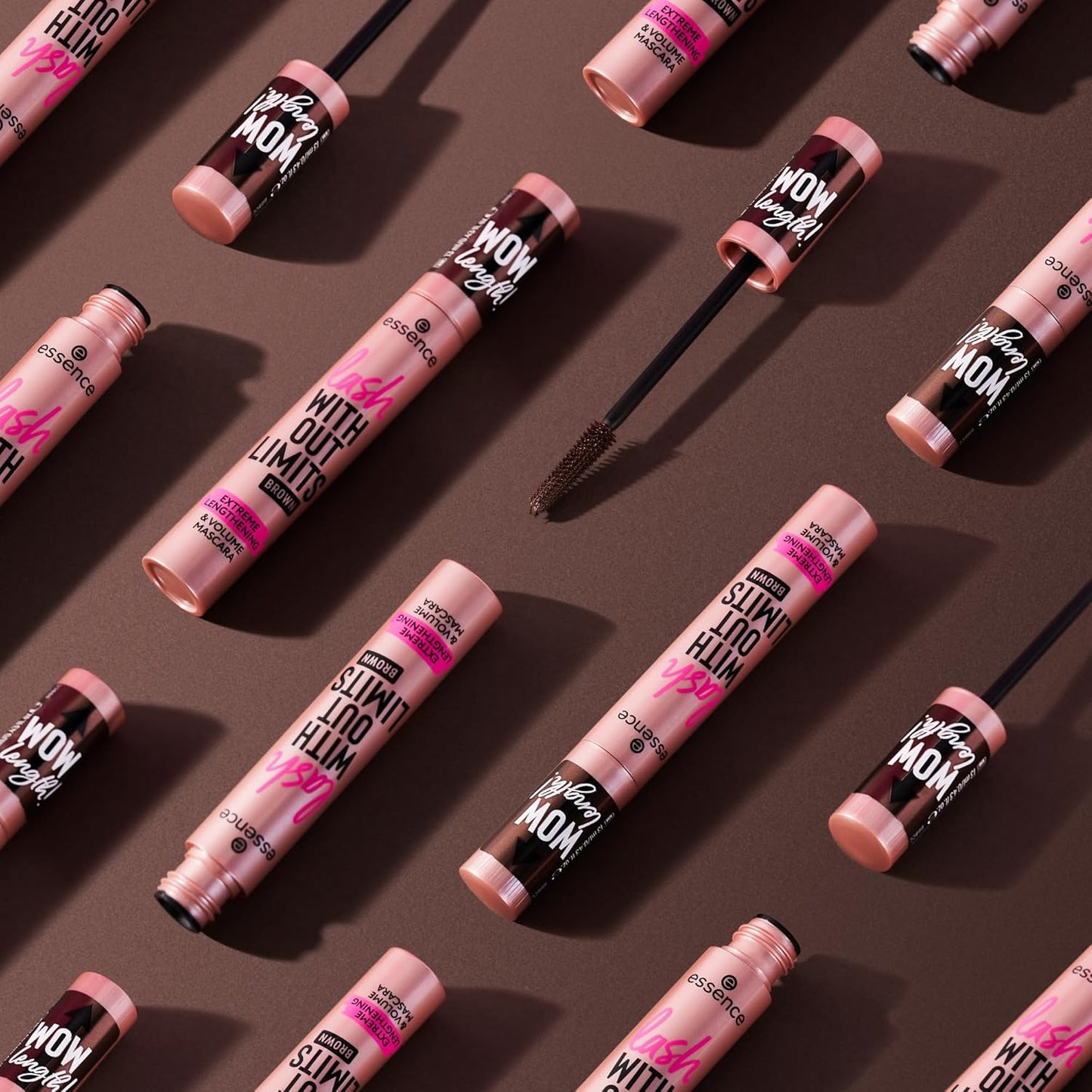Essence Lash Without Limits Mascara - Extreme Lengthening & Volume in Brown | Vegan, Cruelty-Free
