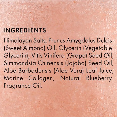Majestic Pure Himalayan Pink Salt Body Scrub - Exfoliating Collagen & Sweet Almond Oil | 10 oz for Skin Care, Stretch Marks & Cellulite