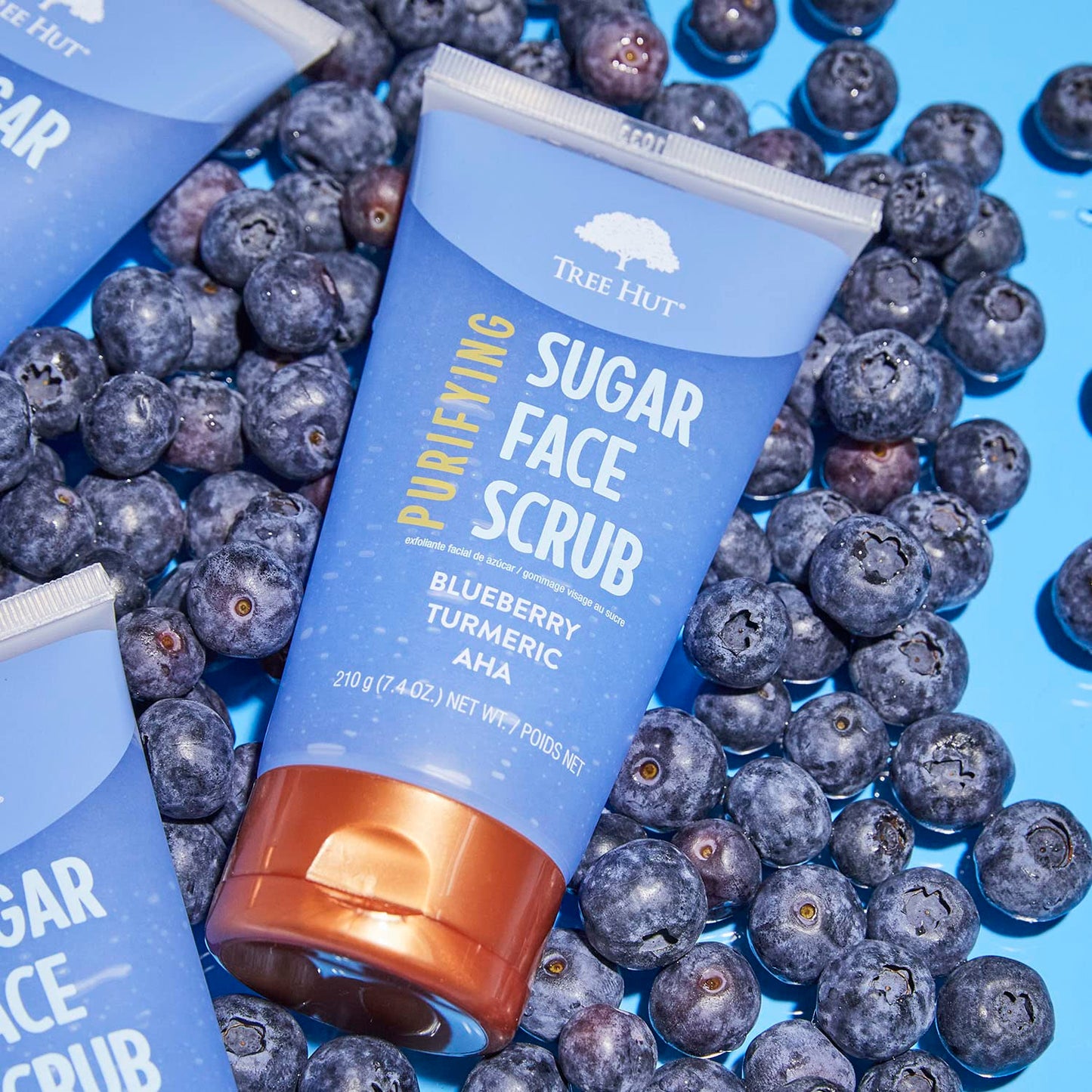 Tree Hut Blueberry & Turmeric Purifying Face Scrub | Deep Cleans Pores to Remove Dead Skin & Impurities | Nourishing Essential Body Care | 7.4 fl oz.