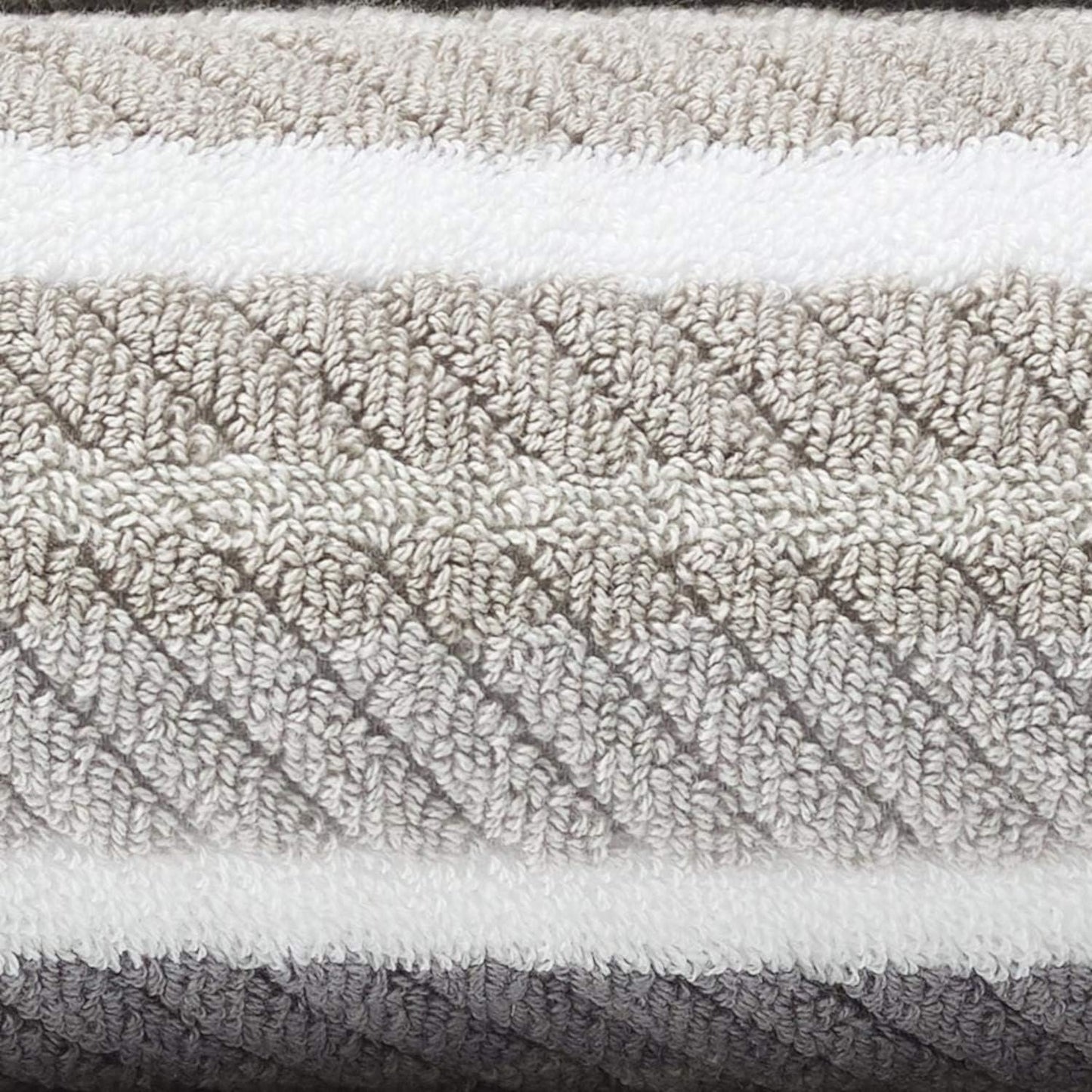 Tommy Bahama - 100% Absorbent Cotton Bathroom Towel Set | Low-Linting & Fade-Resistant (Ocean Bay Grey, 3 Piece)