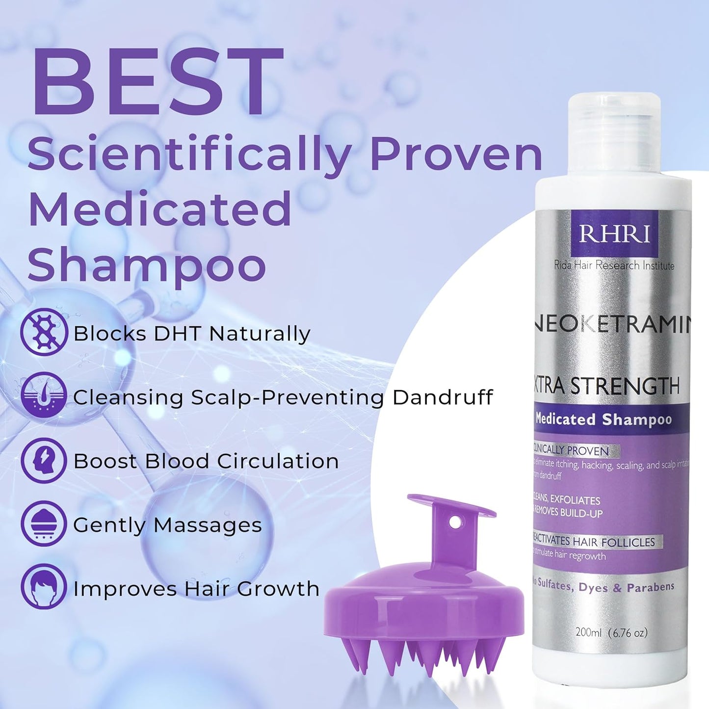 Skiennix Anti Fungal Shampoo - Medicated Formula for Dandruff & Folliculitis | Soothes Itchy Scalp