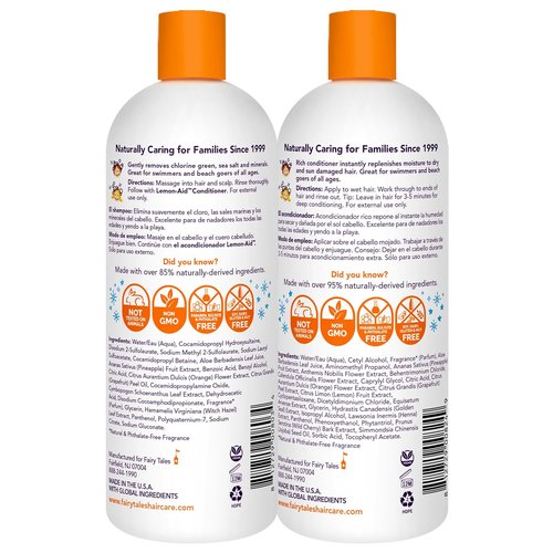 Fairy Tales Swim Shampoo & Conditioner Set - 32oz Each | Natural Chlorine Removal for Kids | Paraben-Free & Sulfate-Free