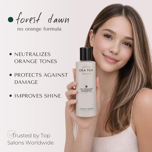 Forest Dawn No-Orange Hair Shampoo - Dutch Made Blue Pigment Neutralizer for Copper Tones | Paraben Free | 250 ml