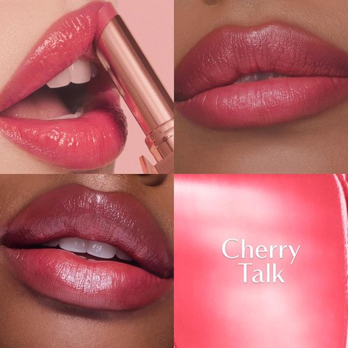 Charlotte Tilbury Pillow Talk Blush Balm Lip Tint - Long-Lasting Hydration for Plumper Lips