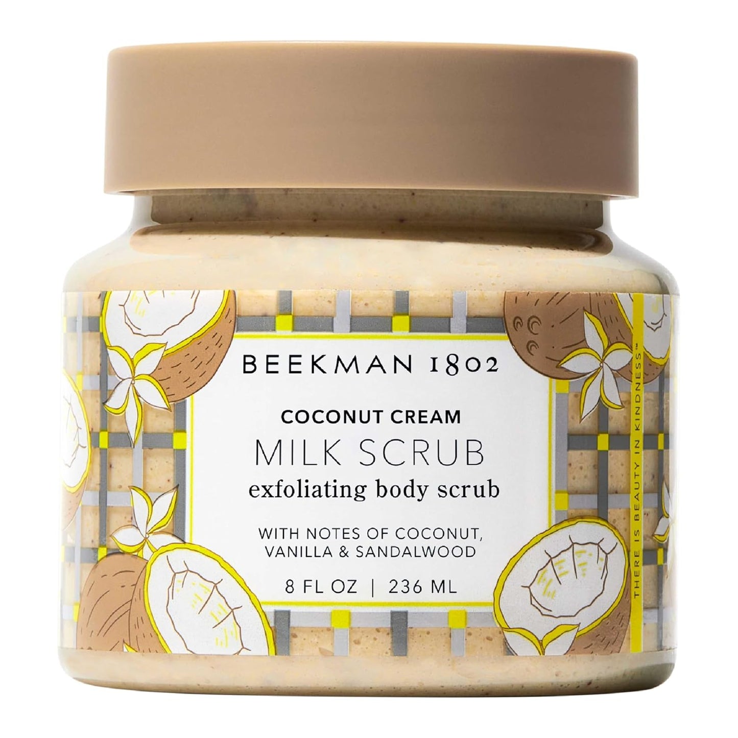 Beekman 1802 Coconut Cream Exfoliating Milk Body Scrub - Smooth Skin & Even Tone - 8 fl oz - Goat Milk & Jojoba Beads