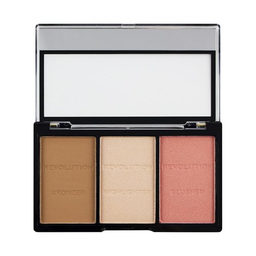 Makeup Revolution Ultra Sculpt & Contour Kit - Define Features with Vegan Formula | Ultra Fair C01, 3.6g