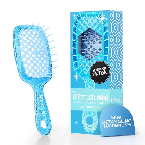 FHI Heat UNbrush Mini Detangler Brush - Pain-Free Brushing for All Hair Types | Durable Anti-Static Bristles