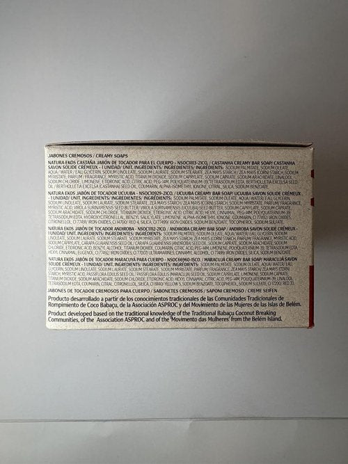 Natura Bar Soap Set - Moisturizing Vegan Soap with Amazonian Ingredients - 4-Pack 3.5oz (100g)