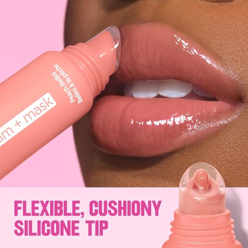 Revlon Glimmer Lip Treat Balm - Overnight Peptide Hydrating Lip Mask, 006 Hazelnut Latte, 0.4 fl oz