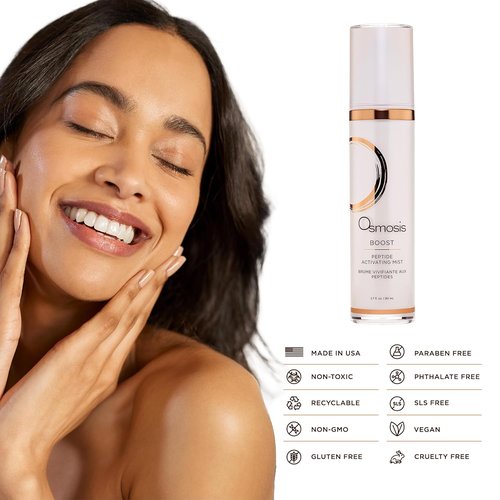OSMOSIS Boost Peptide Facial Mist - Hydrating Spray for Sensitive Skin | 2.7 Fl Oz