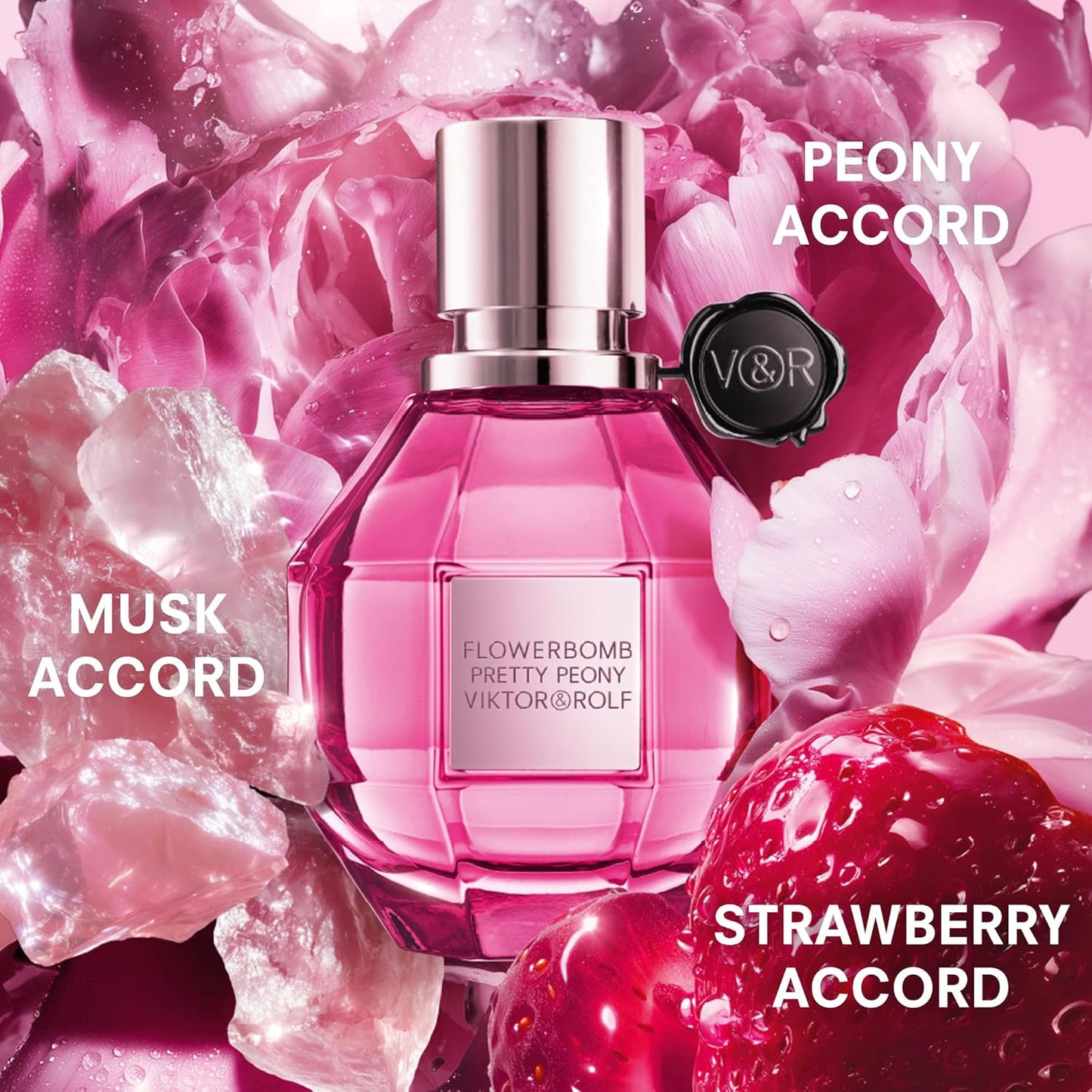 Viktor&Rolf - Flowerbomb Pretty Peony Perfume - Floral & Fruity Women's Fragrance with Strawberry & Peony