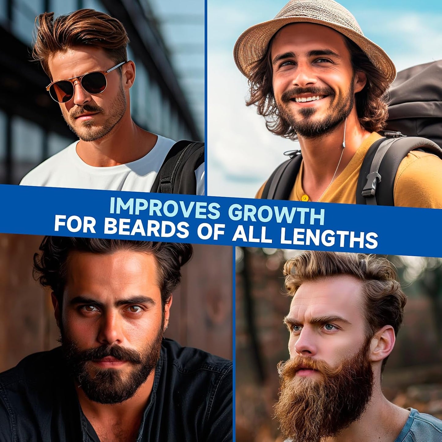 Skiennix Beard Growth Oil - 2X Biotin Concentration for Men (2 oz) - Natural Argan & Jojoba Oil, Moisturizer & Softener (Sandalwood)