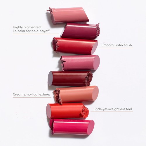 Jane Iredale ColorLuxe Hydrating Cream Lipstick - Creamy, Highly Pigmented, Satin Finish, Vegan