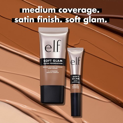e.l.f. Soft Glam Satin Concealer, Medium Coverage For Blemishes & Under-Eye, Crease-Resistant, Long Lasting, Vegan & Cruelty-Free, 11 Fair Neutral