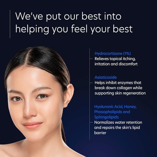 PCA SKIN CliniCalm 1% Hydrocortisone Soothing Cream - Intense Moisturizing Therapy for Irritation & Eczema Relief (2.1oz Tube)