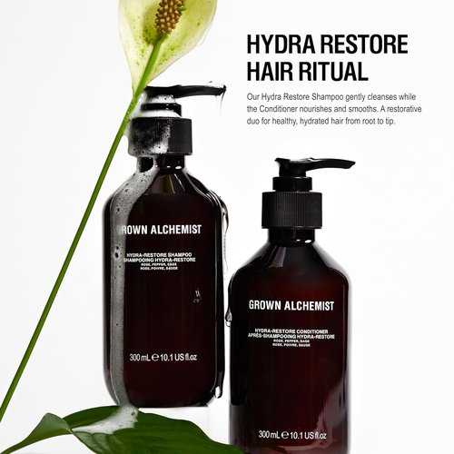 Grown Alchemist Daily Shampoo - Hydra-Restore with Rose, Black Pepper & Sage | 300mL Moisturizing Formula