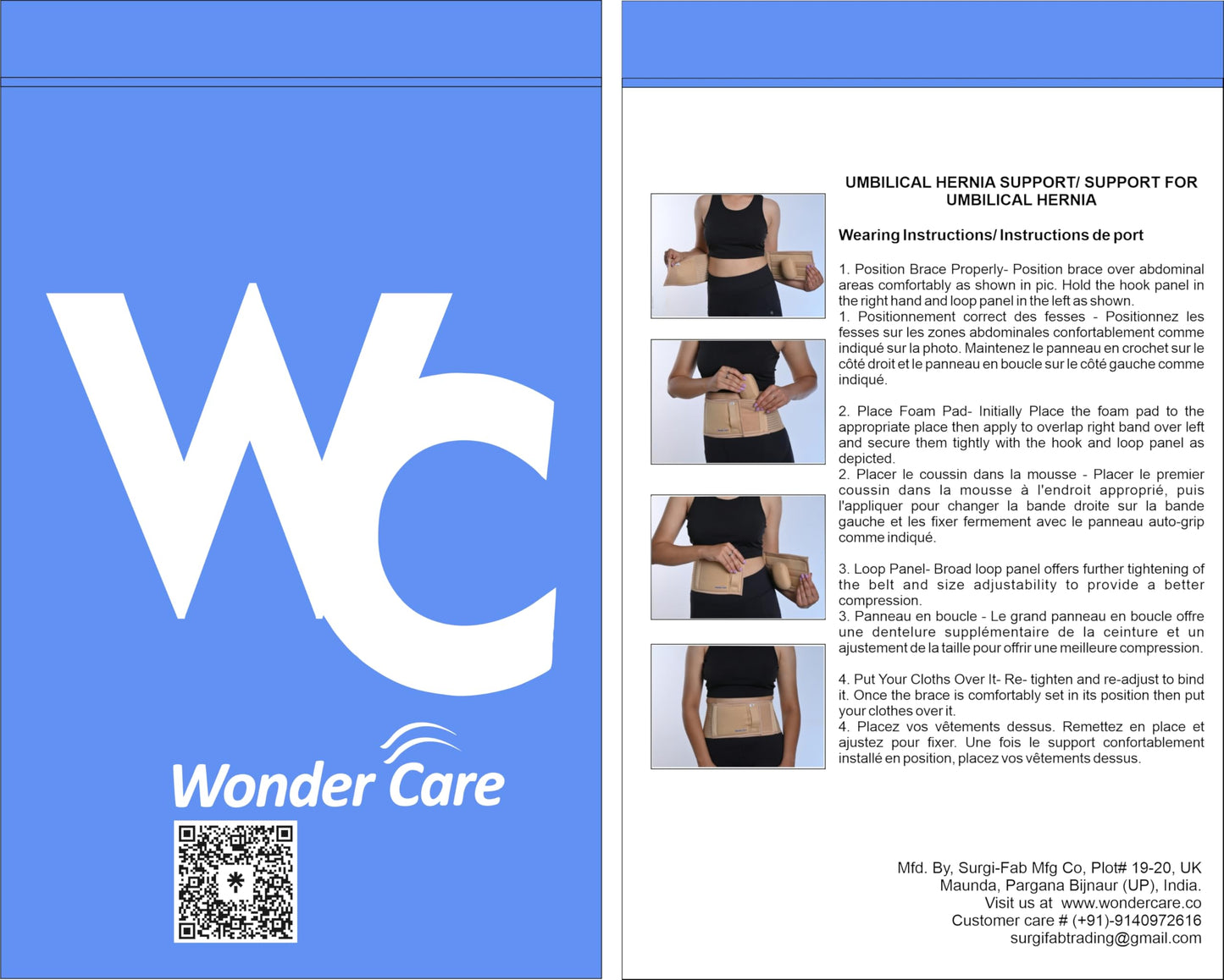 Wonder Care- Umbilical Hernia Support Belt Abdominal Binder for Belly Button Hernias or Navel Hernias, Hernia pain relief Brace (XXL)…