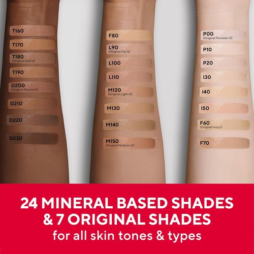 Mirabella Invincible HD Liquid Foundation - Full-Coverage, Moisturizing Makeup for All Skin Types | Deep D200